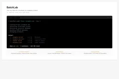 BatchLab product overview — a CLI command processes a URL and returns structured Markdown, JSON, JSON-LD schema, and crawl metadata in 3.2 seconds, with benefits for search engines, AI agents, and developers