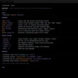 Terminal showing batchlab help screen with available commands, global options, and usage examples
