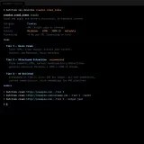 Terminal showing crawler SKU detail with tier descriptions and usage examples